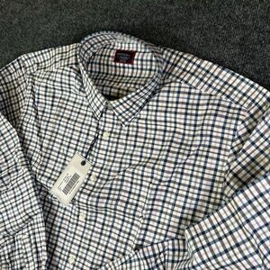 UNTUCKit Seyval WF Plaid Wrinkle Free Shirt XXL 2XL Regular Tail‎ NWT